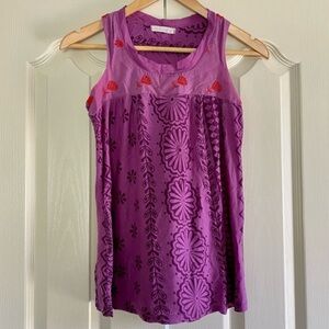 Testament Purple & Red Tank Top